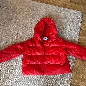 Bold Red Kids Puffer Jacket